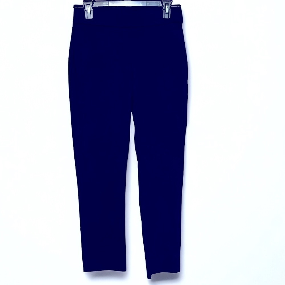 Calvin Klein Classic navy pull up stretch pants, sz 4